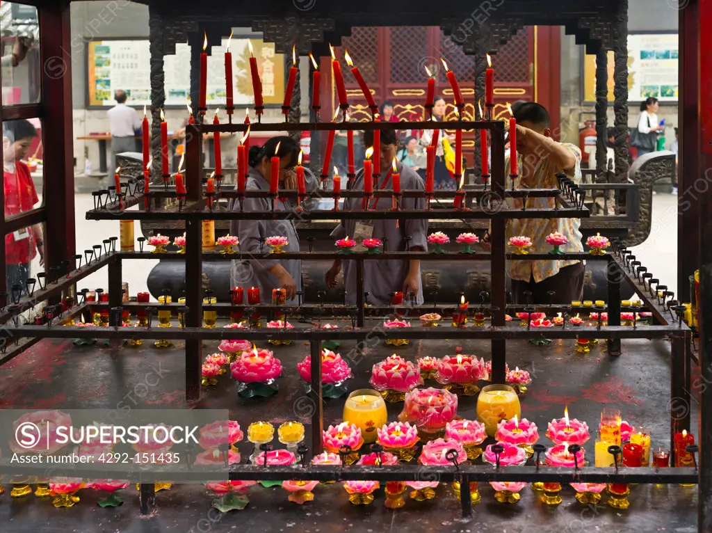 Offerings. Guanh-Hua Temple. Beijing. China.