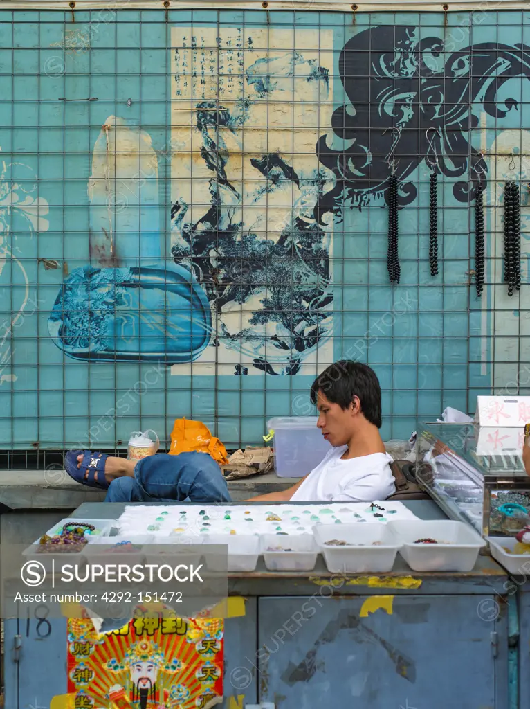 China, Beijing, Art Vendor, Panjiayuan Market