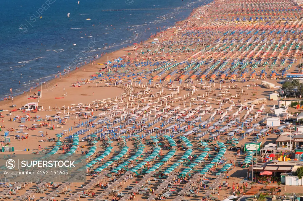 Italy, Emilia Romagna, Rimini,beach