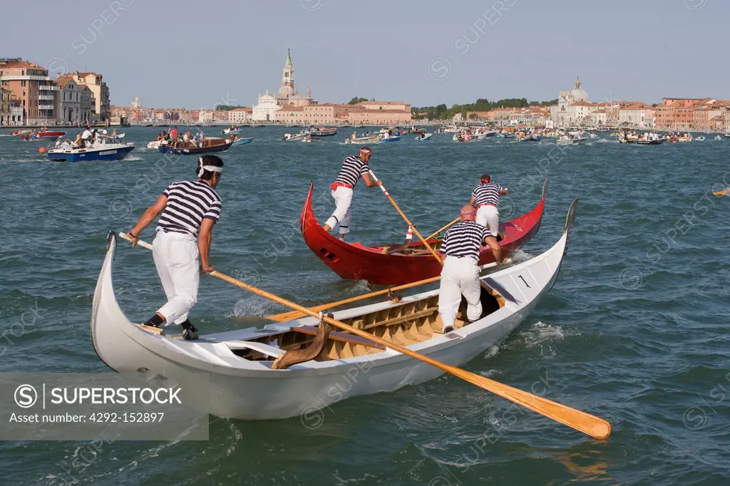 Italy, Veneto, Venice, Festa del Redentore, the regatta
