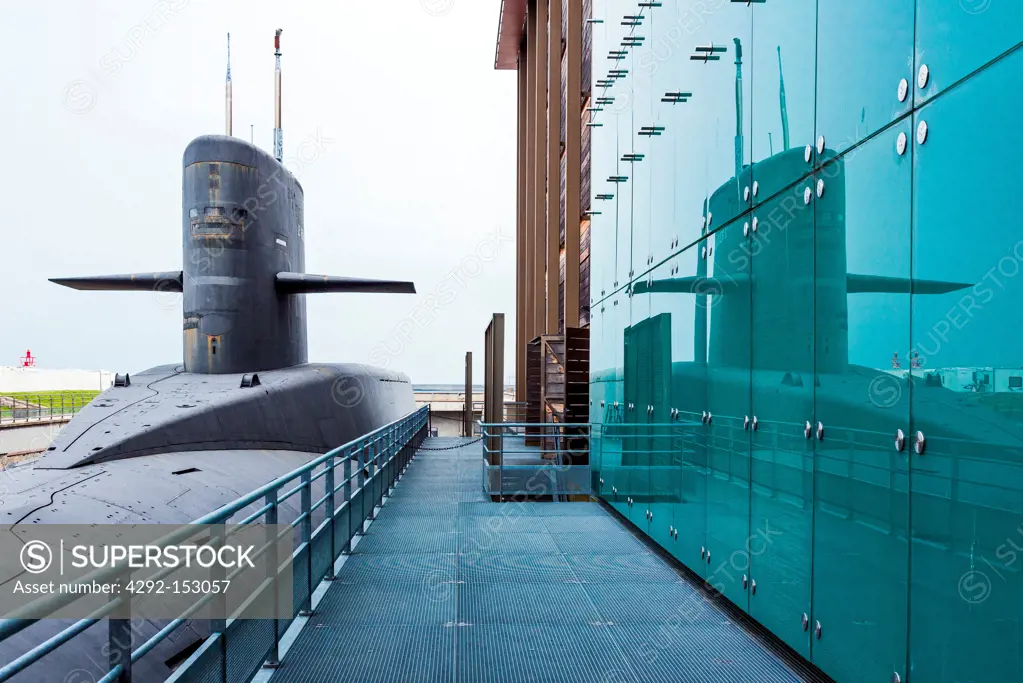France, Normandy, Cherbourg, La Cité De La Mer, the nuclear submarine 'Le Redoutable'