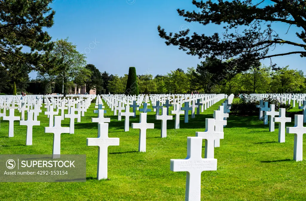 France, Normandy, Colleville Sur Mer, the American Cemetery of the second World War.