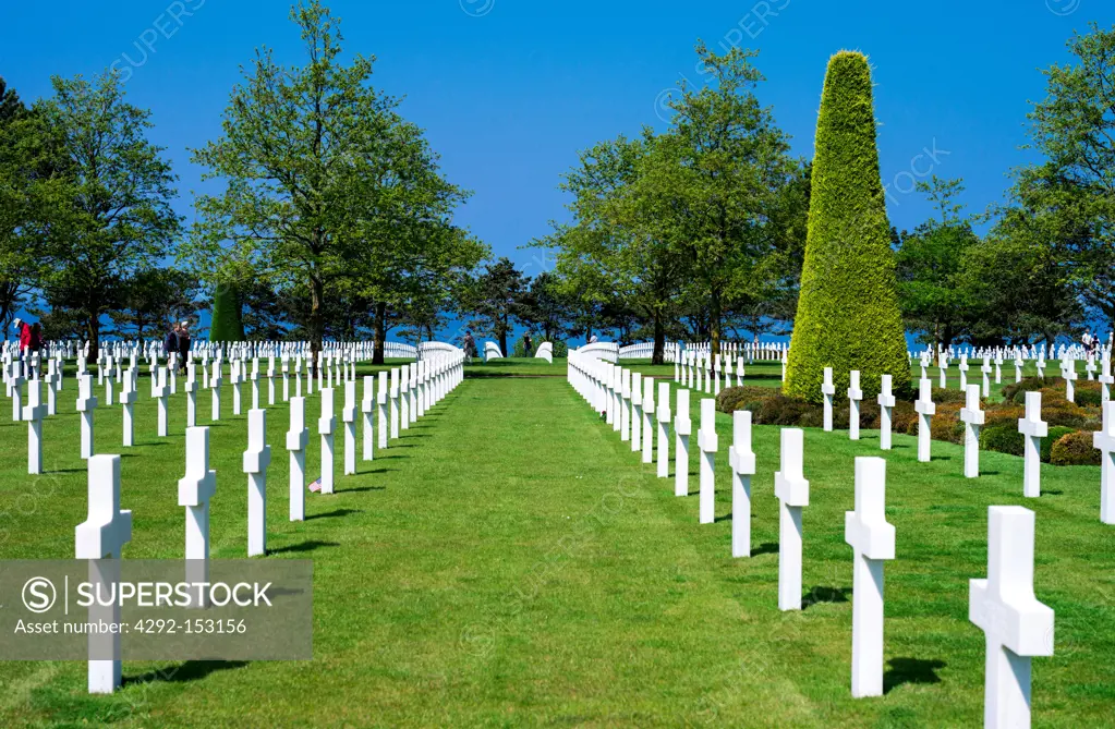 France, Normandy, Colleville Sur Mer, the American Cemetery of the second World War.