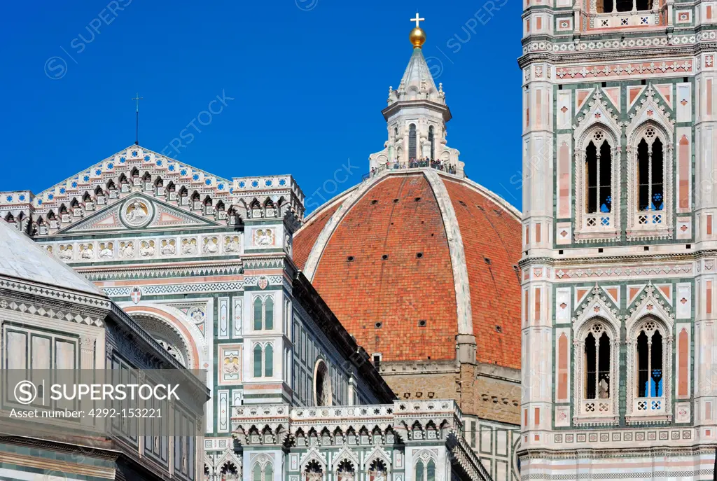 Italy, Florence, Santa Maria in Fiore, Giotto bell tower