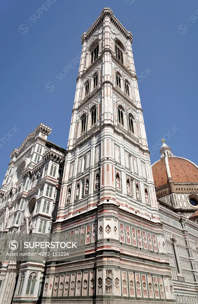 Italy, Florence, Santa Maria in Fiore, Giotto bell tower