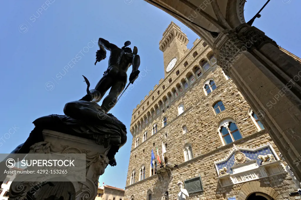 Italy, Florence, palazzo vecchio, Perseo