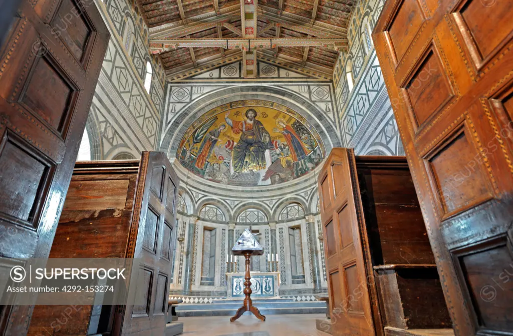 Italy, Florence, San Miniato, altar