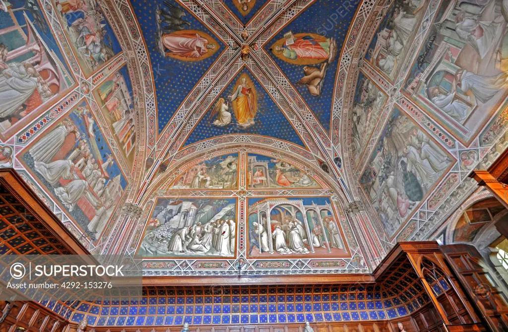 Italy, Florence, San Miniato, sacristy, the ceiling