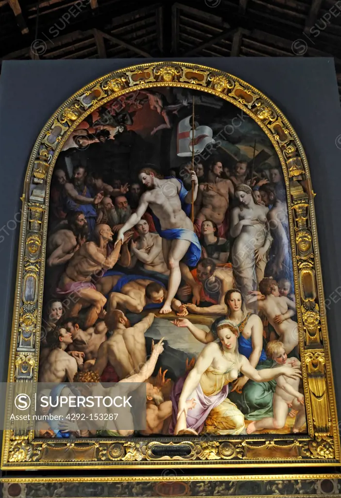 Italy, Florence, St. Croce, Descent of Christ into Limbo, Bronzino