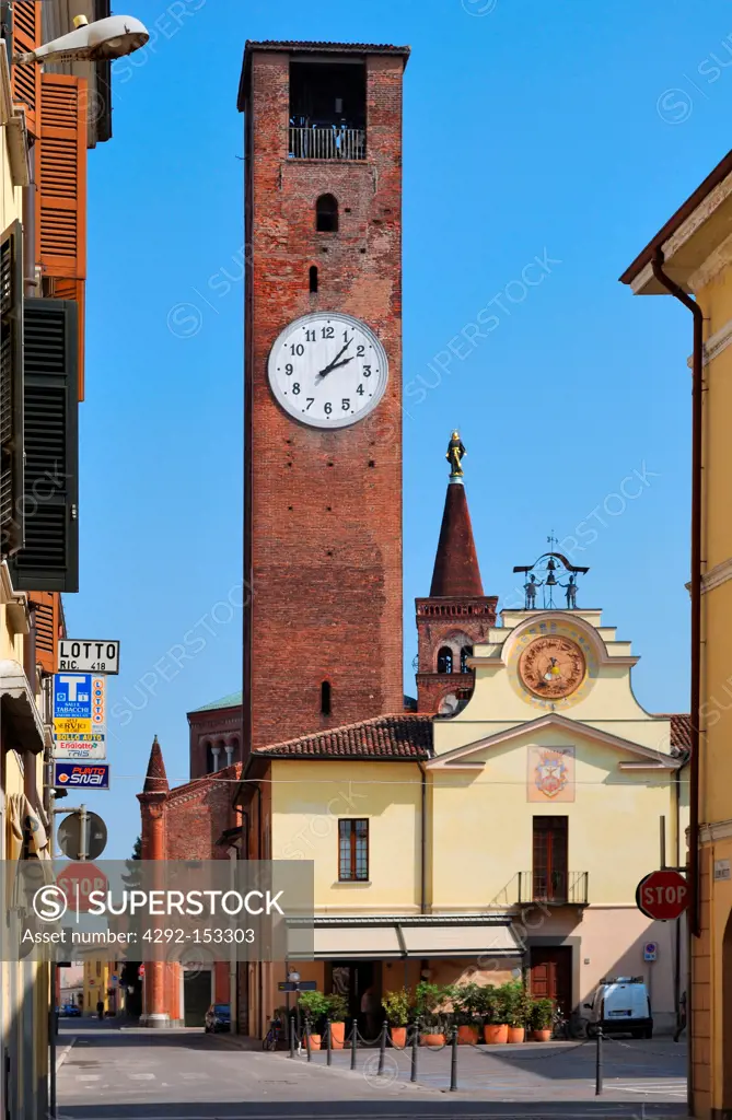 Italy, Lombardy, Soncino, Civic Tower