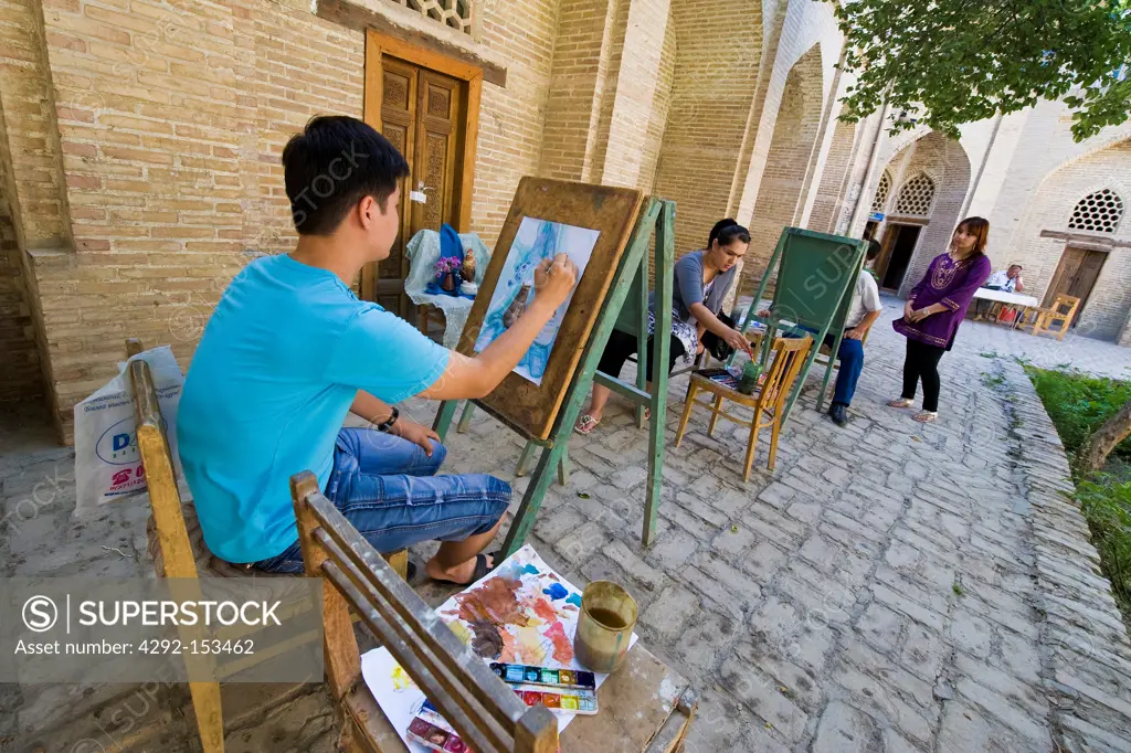 Uzbekistan, Bukhara, school of painting