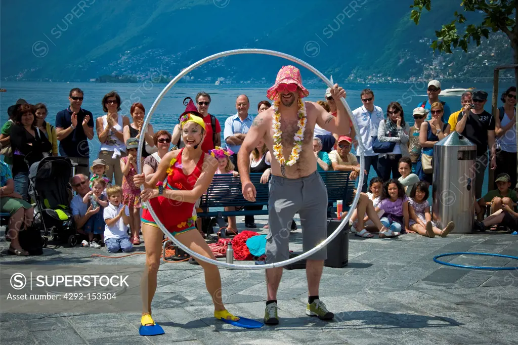 Switzerland, Canton Ticino, Ascona, Street performer festival