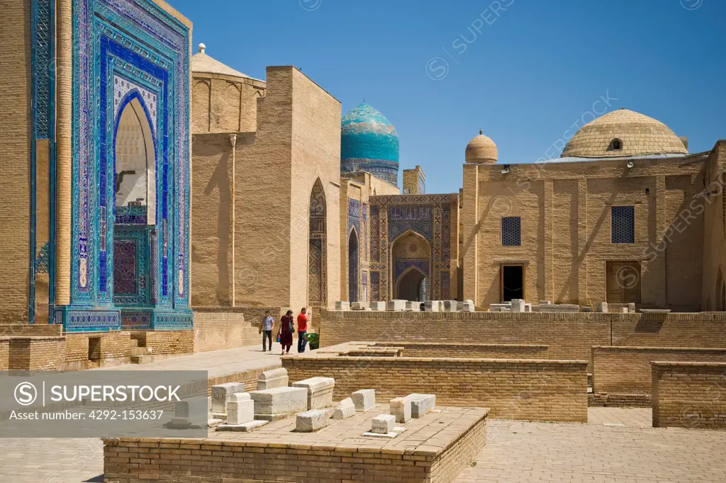 Uzbekistan, Samarkand, Shoi Zinda mausoleum