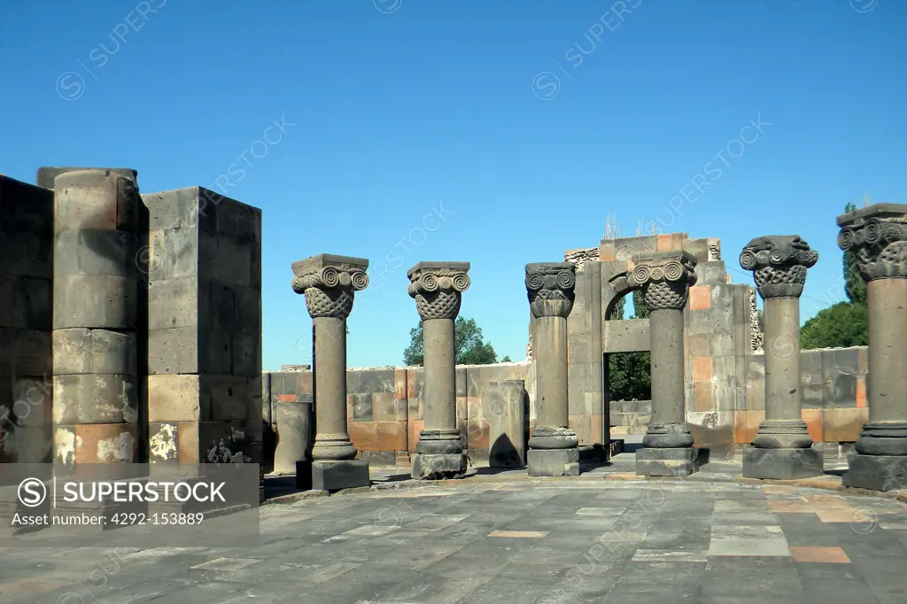 Armenia, Yerevan, Zvartnots cathedral