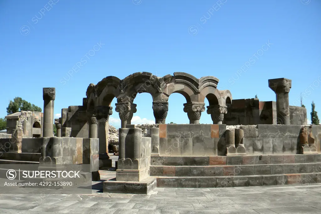 Armenia, Yerevan, Zvartnots cathedral