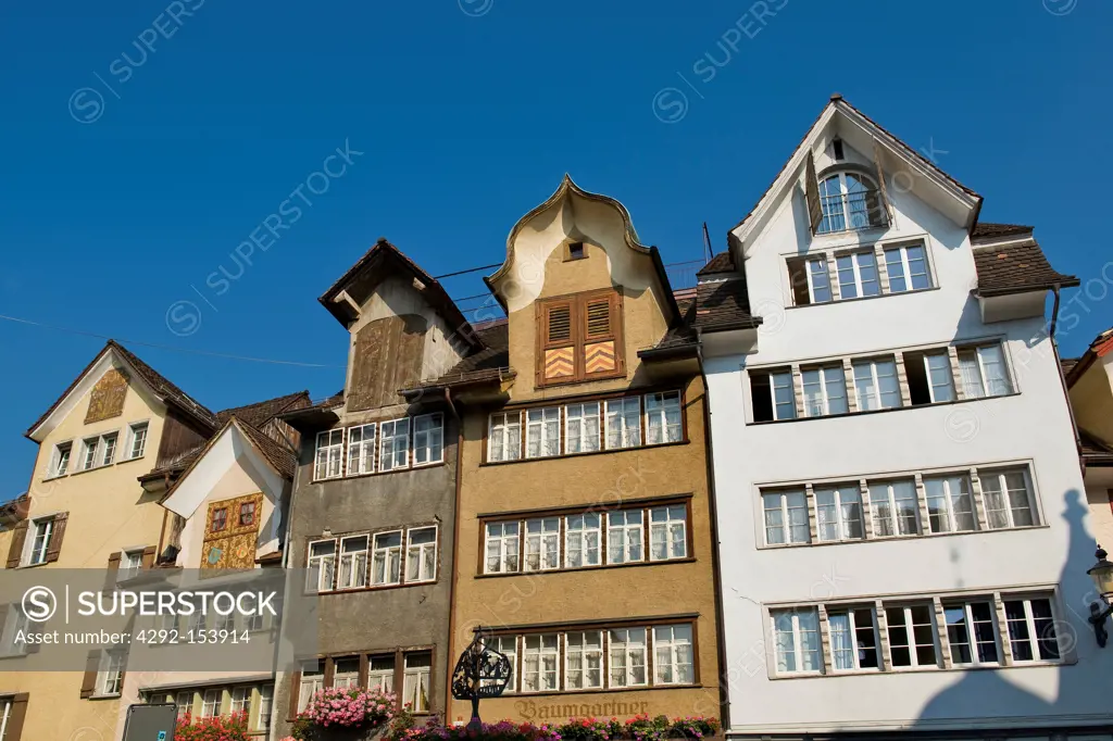 Switzerland, Canton St. Gallen, Altstatten, traditional house