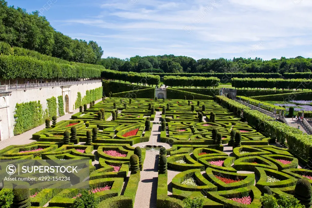 France, Loire valley, Villandry, Villandry garden