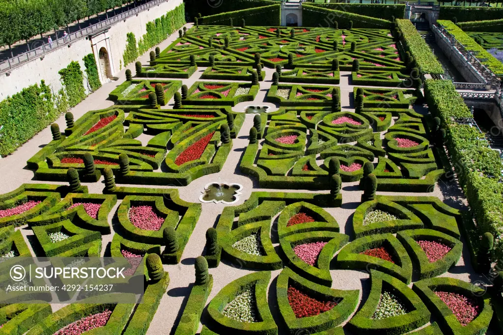 France, Loire valley, Villandry, Villandry garden