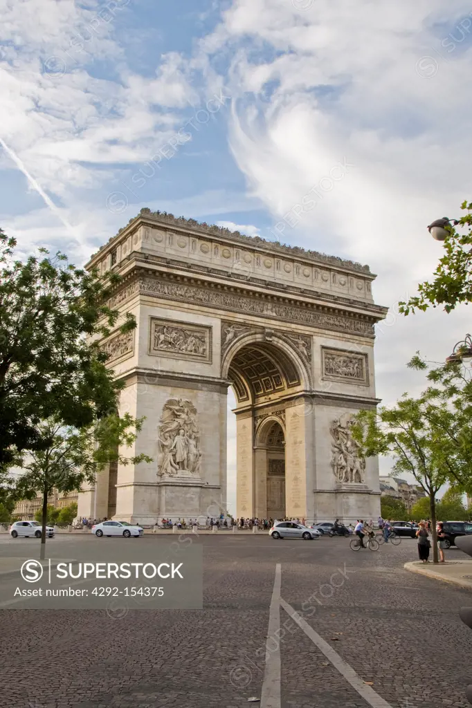 France, Ile de France, Paris, Arc de Triomphe