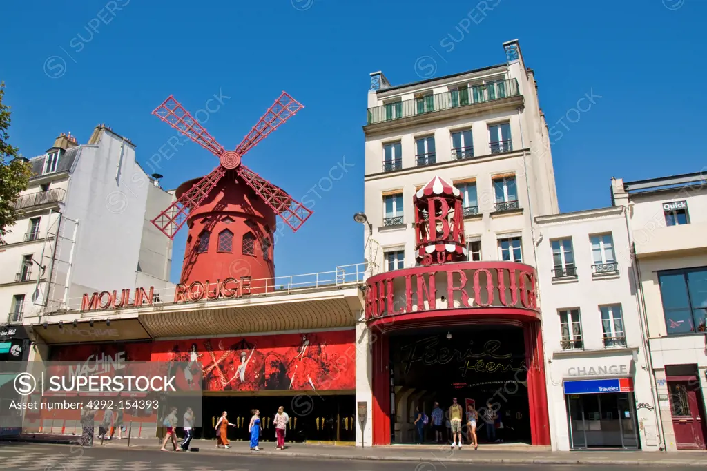 France, Ile de France, Paris, Moulin rouge