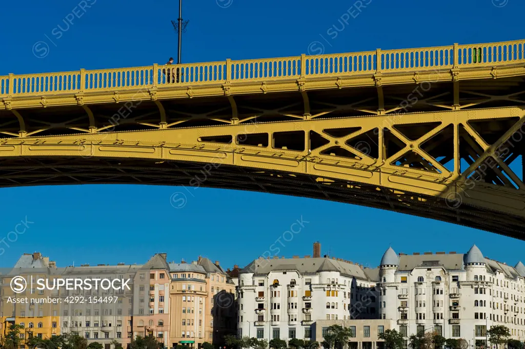 Hungary, Budapest, Margit bridge