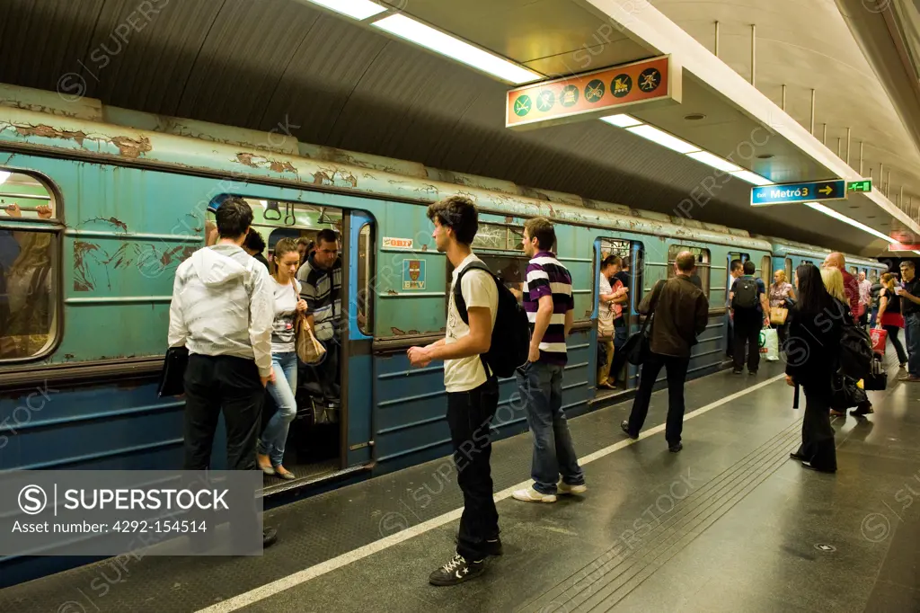 Hungary, Budapest, subway