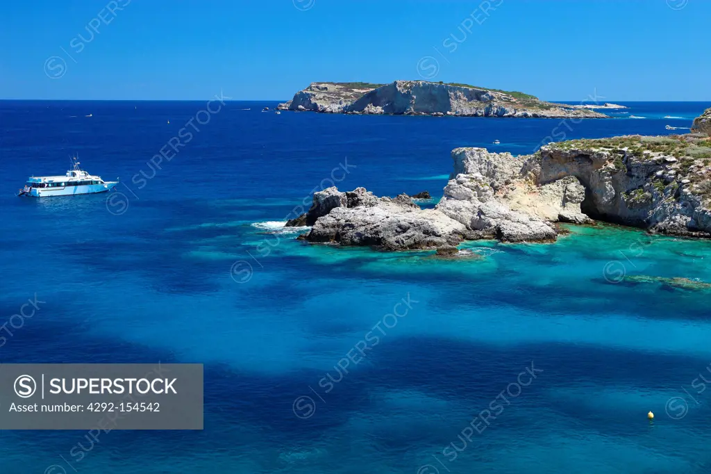 Italy, Apulia, Tremiti Island, the Caprara Island