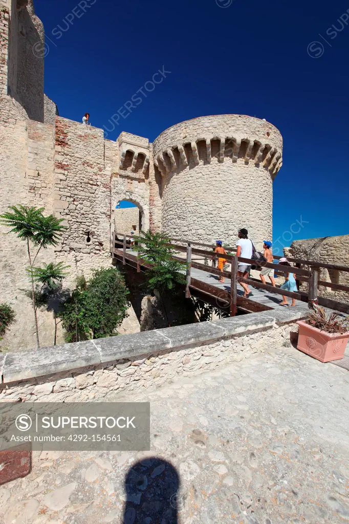 Italy, Apulia, Tremiti Island, San Nicola island, the castle of Badiali