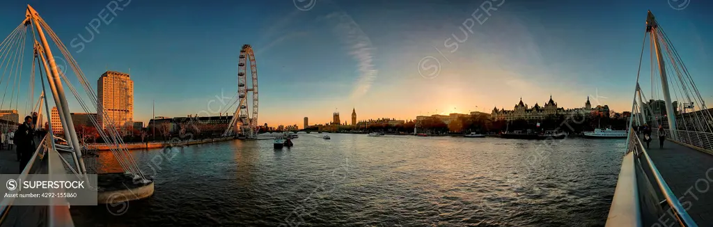 England, London, landscape on the Thames