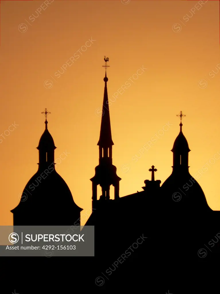 Silhouettes of Churches, Cologne, Germany