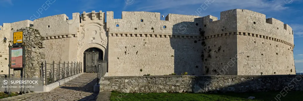 Italy, Puglia, Gargano National Park , Monte Sant'Angelo: the Castle