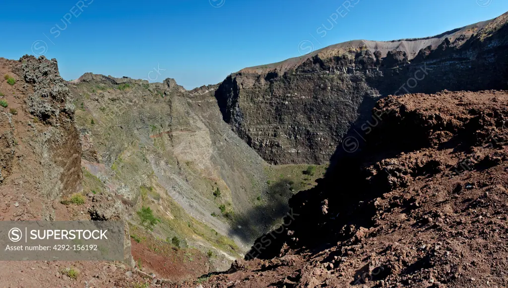 Italy, Campania, Vesuvius National Park, the crater