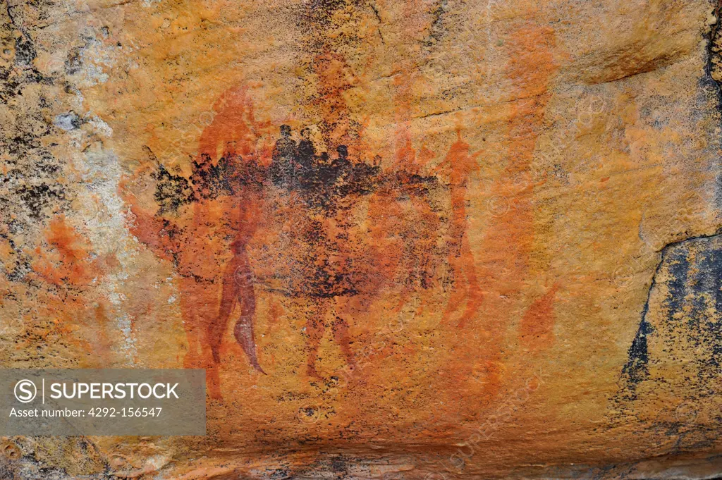 Africa, South Africa, Cederberg mountain reserve, old bushmen paintings