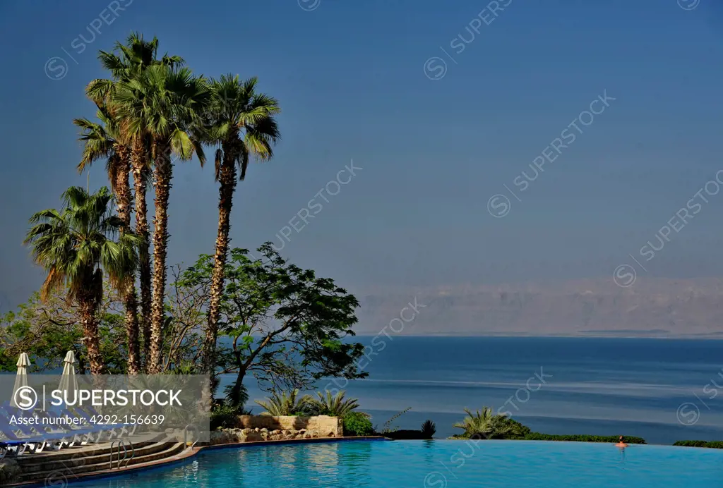 Jordan, Dead Sea, spa resort with view on the water