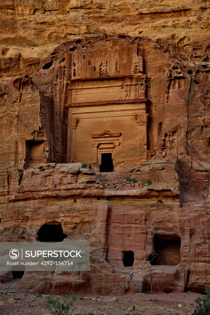 Jordan, Petra archeological site, royal nabatean tombs