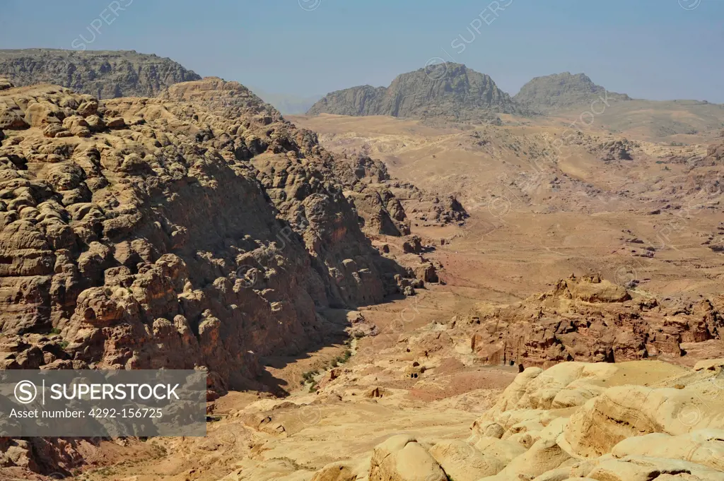 Jordan, Petra archeological site, the canyon leading to the site