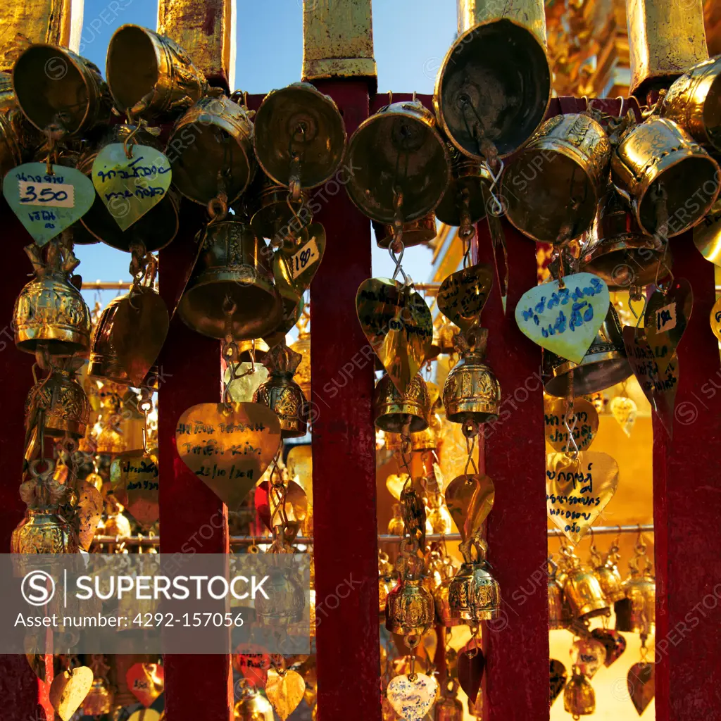 Thailand, Suthep Mount, Chiang Mai area, Doi Suthep temple, The original founding of the temple remains a legend and there are a few varied versions. The temple is said to have been founded in 13...