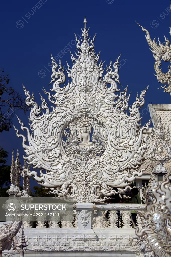 The Wat Rong Khun, the White Temple, Donated by the painter Chalermchai Kositpipat