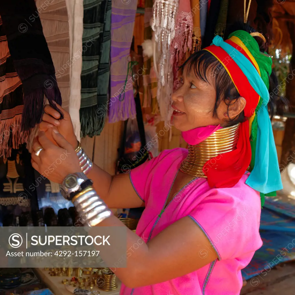Karen Long Neck woman, Ethnic group, Chiang Rai province, Thailand