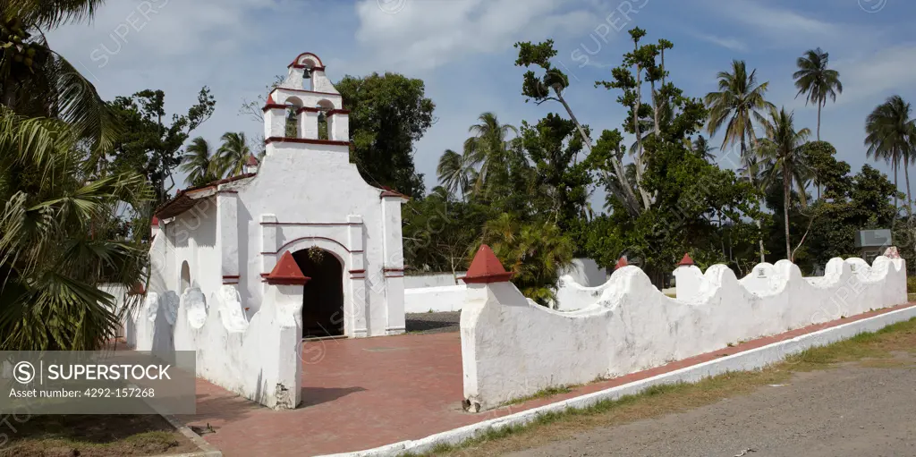 La Antigua, first church in continental America, built in 1524: its style is similar to the missions in California, Estado de Veracruz-Llave, México