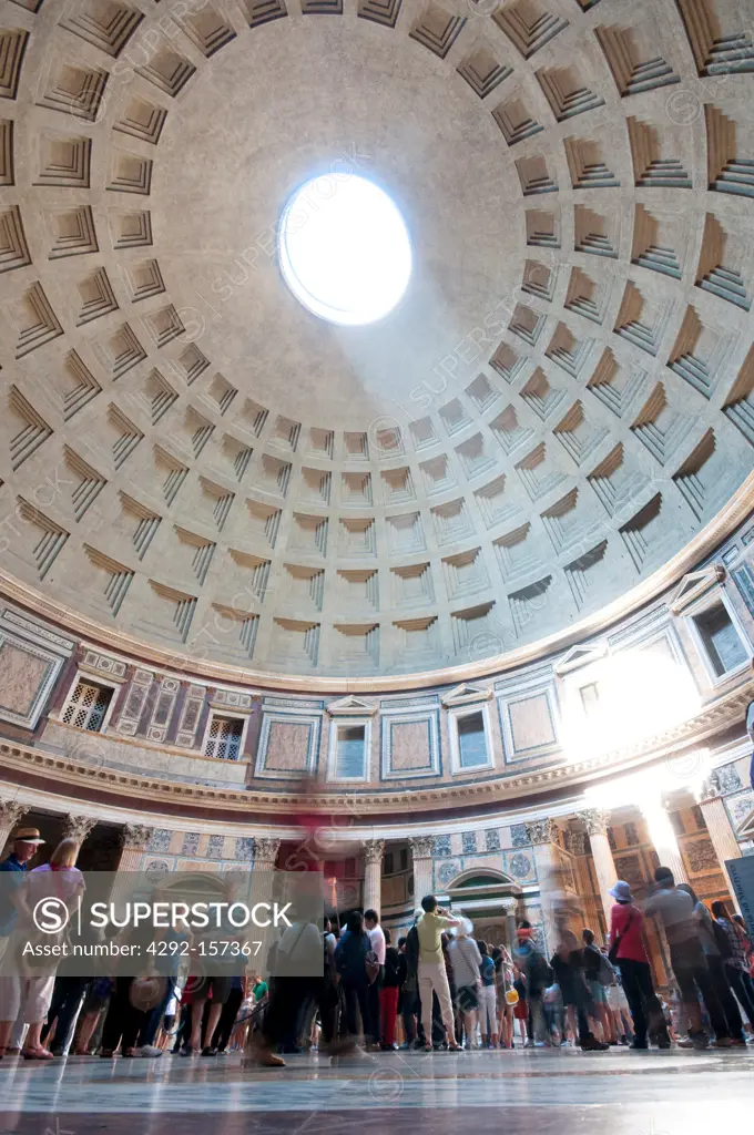 Italy, Lazio, Rome, the Pantheon Interior View