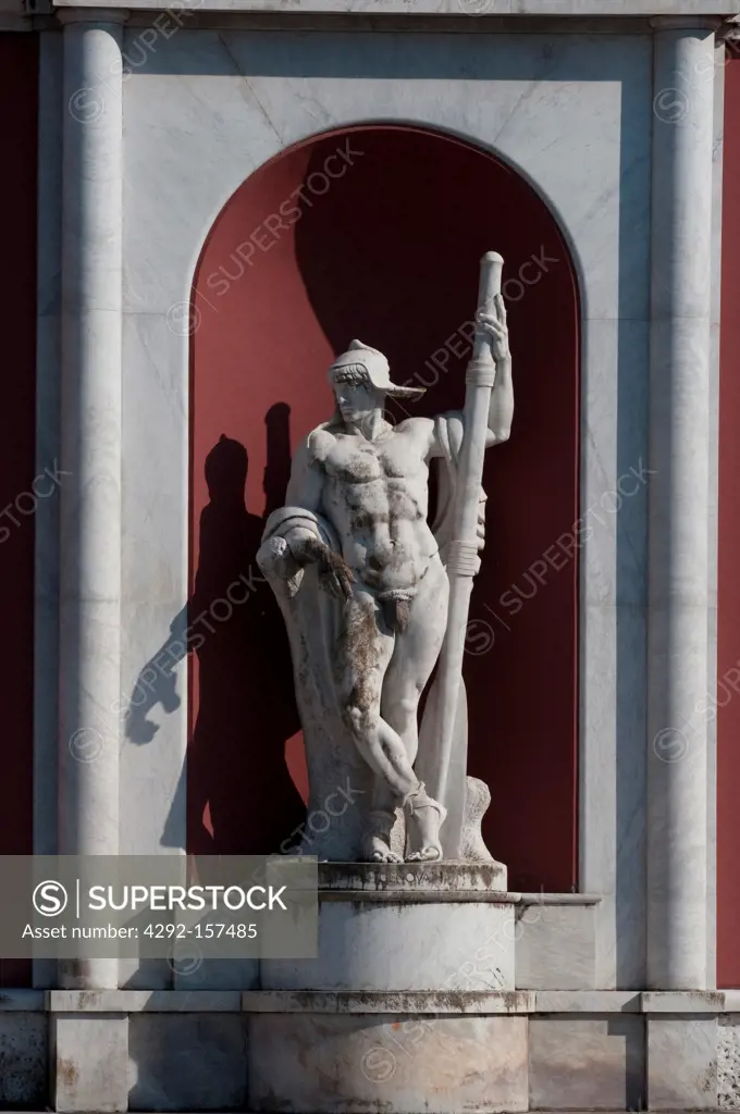 Italy, Lazio, Rome, Foro Italico, Marbles Statues