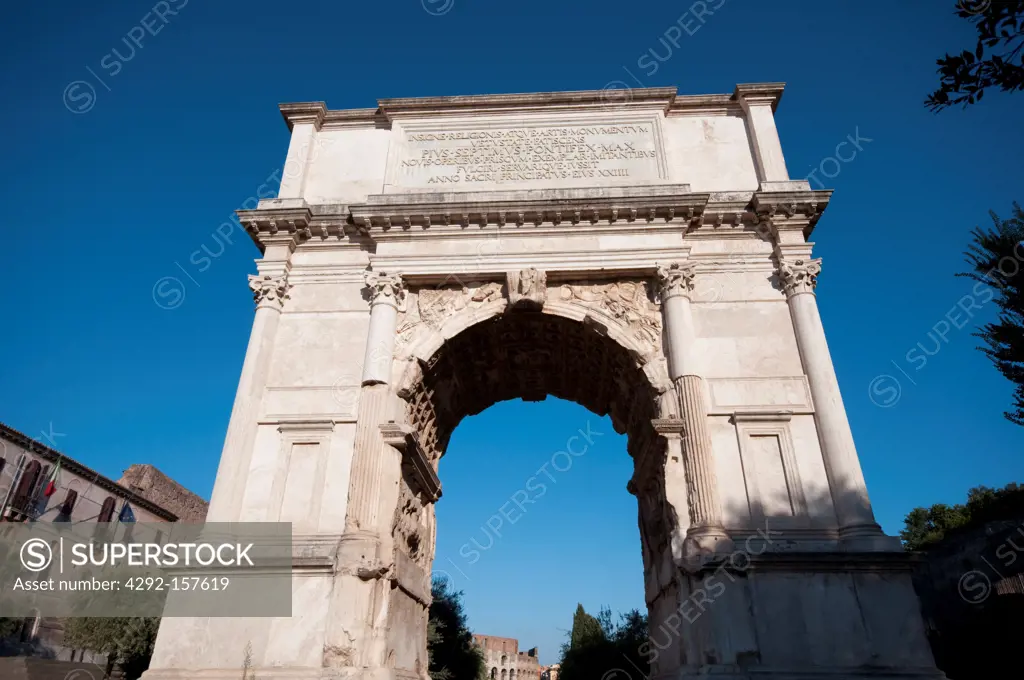 Italy, Lazio, Rome, Roman Forum, Arco Di Tito, Arch of Titus,