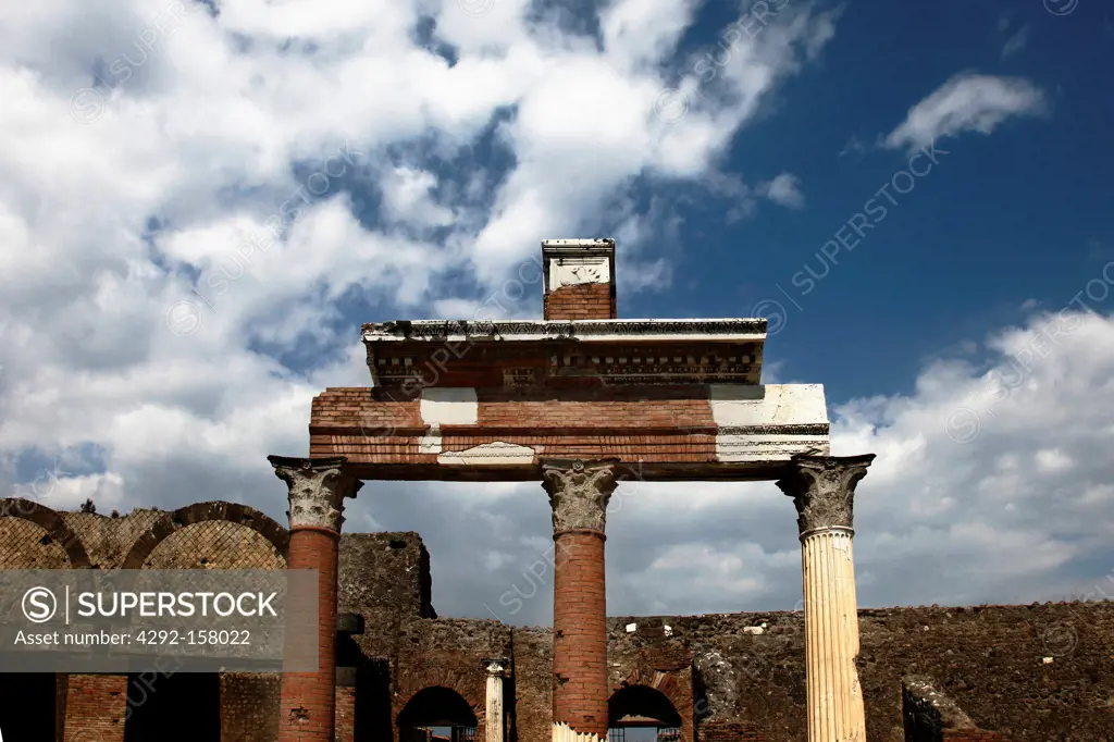 Italy, Campania, Pompei, the forum