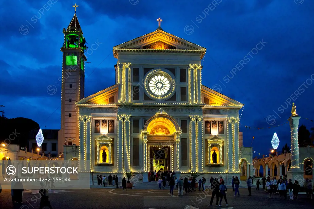 Italy, Liguria, Arenzano, the basilica of Gesù Bambino of Praga