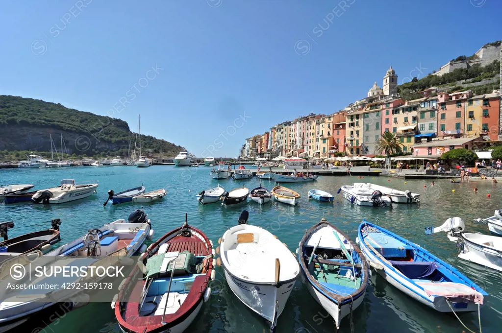 Italy, Liguria, Portovenere, panorama