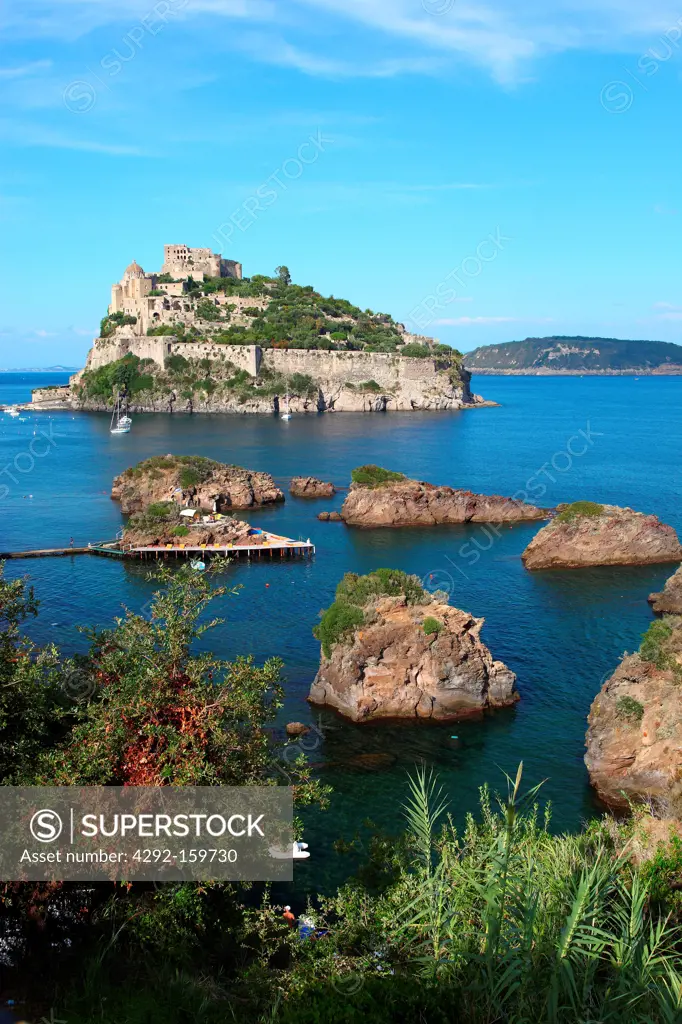 Italy, Campania, Ischia, the castle aragonese