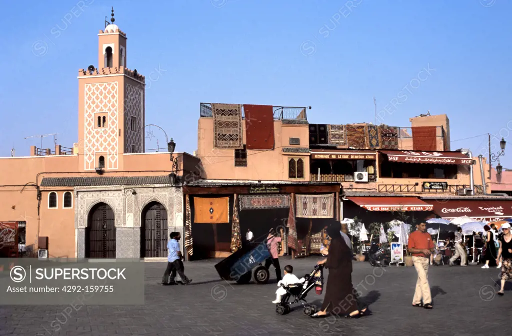 Morocco, Marrakech, Jemaa el Fna square