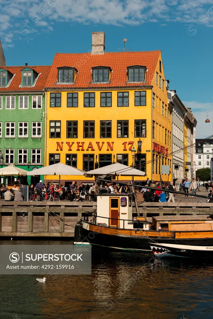 Danemark, Copenhagen, Nyhavn Harbour