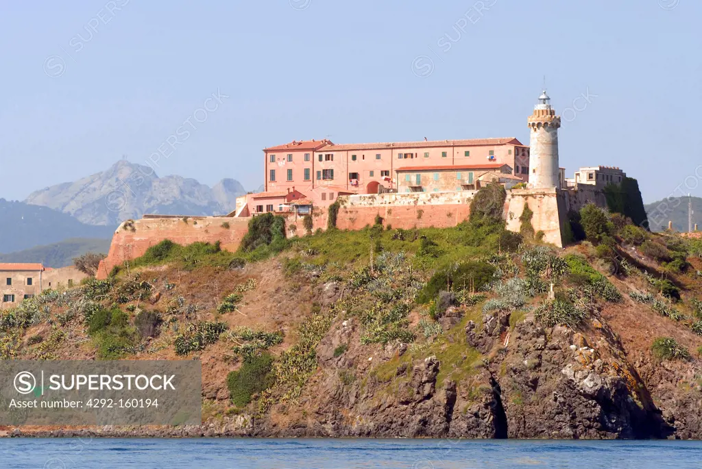 Italy, Elba island (Tuscan Archipelago), Portoferraio, fortress Stella built by ancient Medici family
